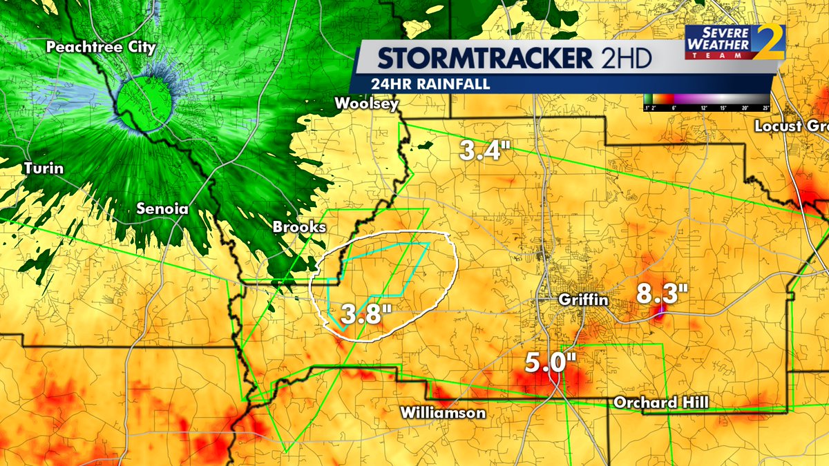 Brad Nitz on Twitter "Flash Flood Emergency in west central Spalding county. DAM FAILURE