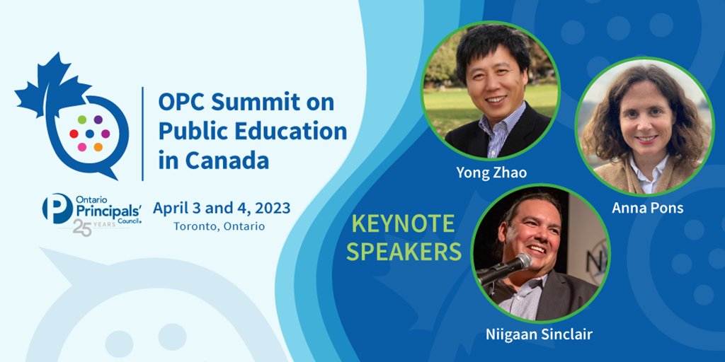 Join us at the #CanEdSummit &amp; hear from speakers and panelists who will push our thinking beyond the usual frameworks and inspire us to dream of an education system that is responsive to the needs of students in the years to come. principals.ca/en/professiona…