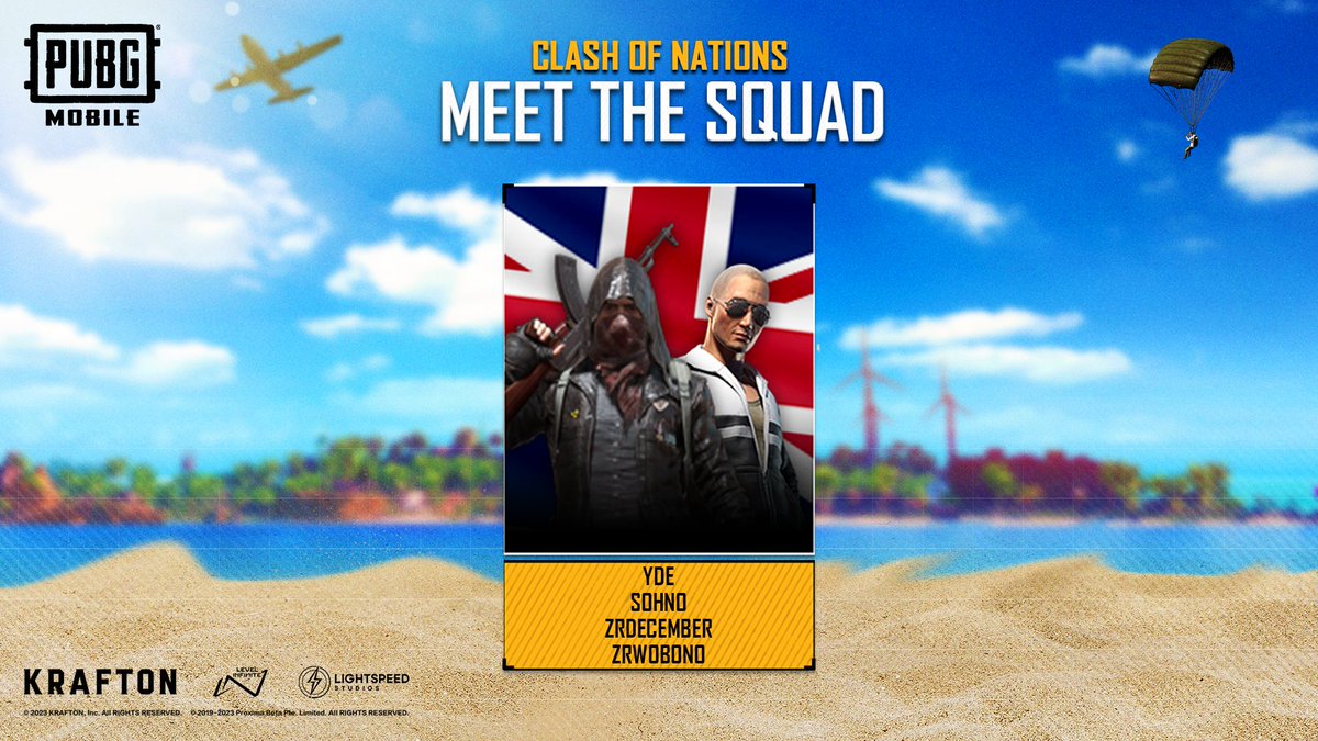 YdeGaming's tweet photo. Wednesday, we will compete in the #ClashOfNation on PUBG Mobile with my squad: @SonhoMobile, #zrdecember and #zrwobono . We will do our best to represent UK 🇬🇧
Check out @pubgmobile with this link!: https://t.co/QAOP839gO4 #ad https://t.co/DrUH39eojj