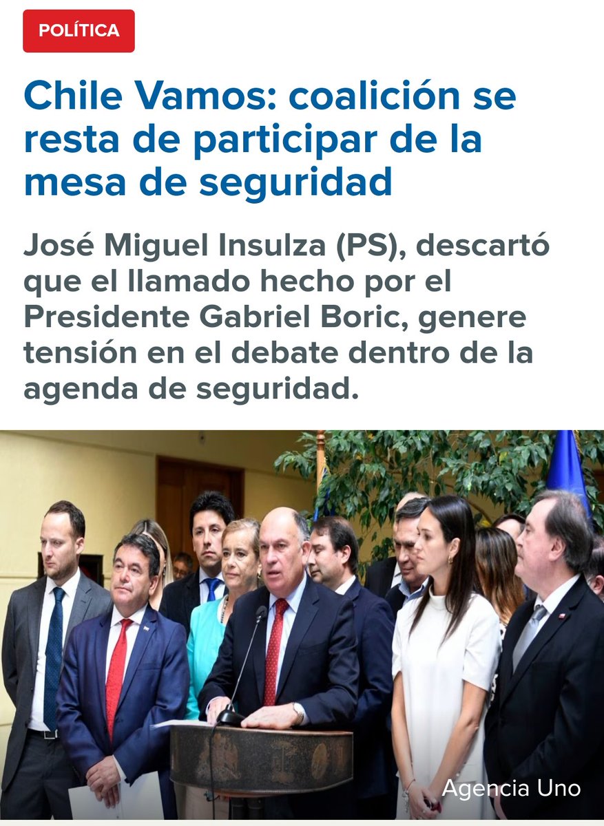 PiensaPrensa's tweet photo. MEMORIA | En 12 meses la derecha RECHAZÓ presupuesto de seguridad que entregaba más recursos a carabineros.
La derecha se restó de participar en la mesa de seguridad. https://t.co/MTsIgcGZEA