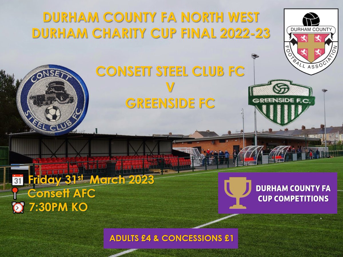 GreensideFC's tweet photo. UP NEXT: 

We are in action on Friday night this week in our first cup final of the season face a strong Steel Club in the NWD Cup. Get yourselves up to Consett to support the lads as we look to win this competition for the first time. 

🟢⚪️🟢⚪️🟢⚪️🟢⚪️ https://t.co/gh9uhWoEoL