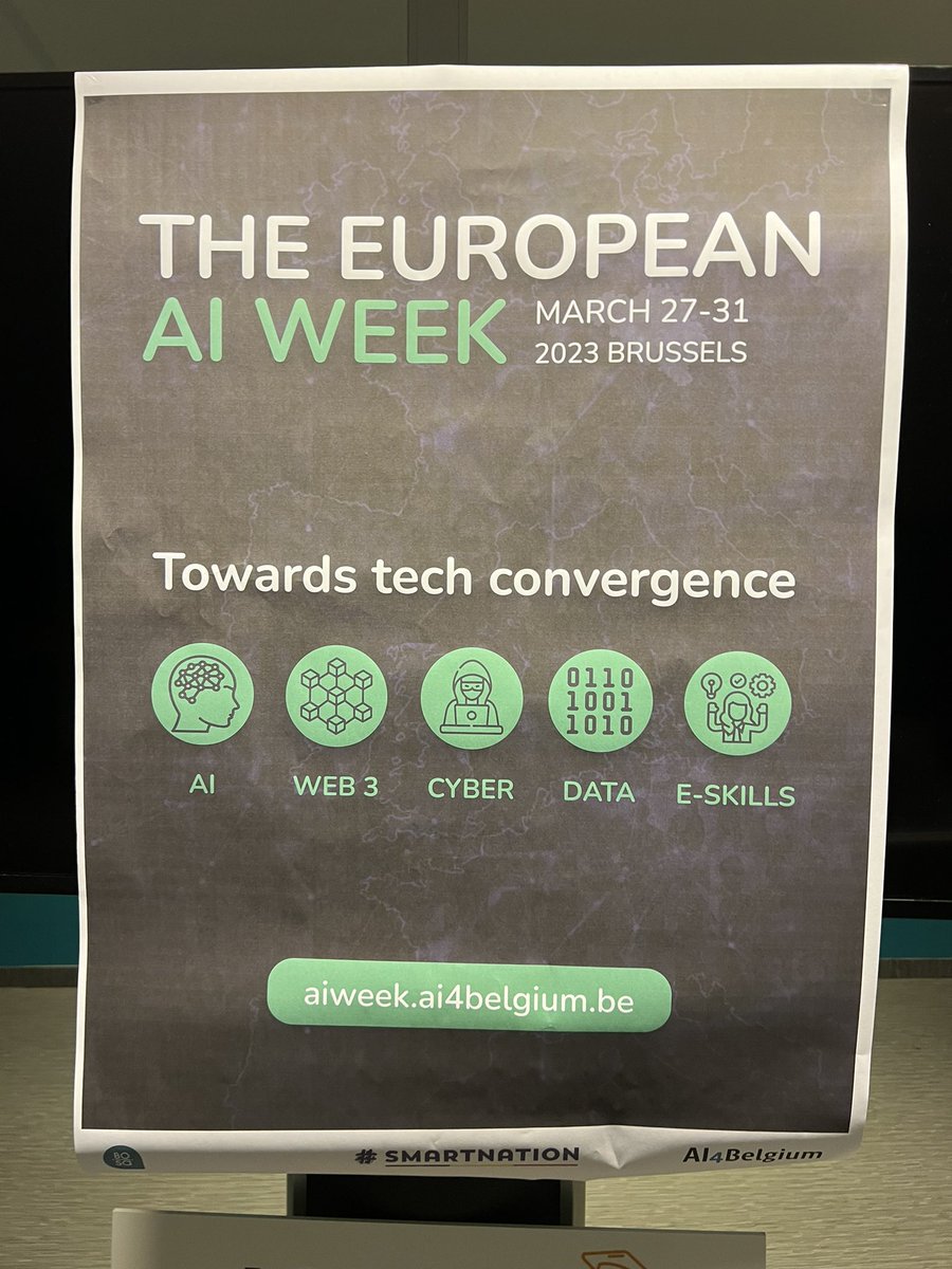 roald's tweet image. Kickoff of #AIweek 
@mathieumichel introduces the convergence plan for #AI 

#EUAIweek