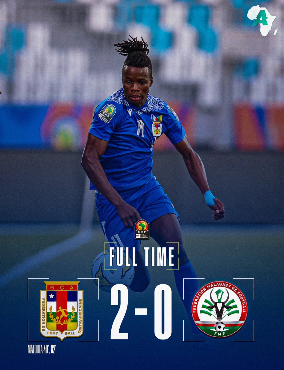 ActuFootAfrique's tweet photo. 🚨 La Centrafrique s’impose face à Madagascar (2-0) et se rapproche d’une qualification historique pour la CAN 2024 ! 🇨🇫👊🏽 https://t.co/FfLbqDH8T3