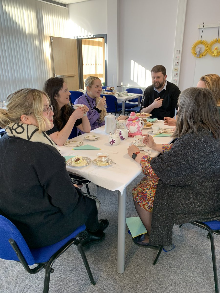 DundasGhs's tweet photo. Thanks to everyone who joined us today for our Snowdrop tea. Great to see it back again and staff getting the opportunity to catch up. 

Fantastic work from our leaders setting up, serving, interacting with staff and public speaking ☕️🧁
@MrsDicksonGHS @strathcarron1 https://t.co/3zYQ1iX6Id