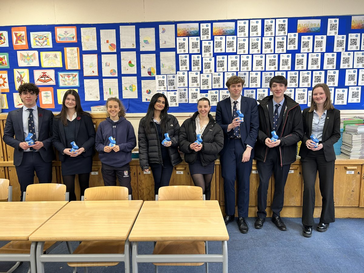 Thanks to our wonderful Sixth Form maths mentors for all of the fantastic work they have done this year helping our younger pupils. #SolSchMaths