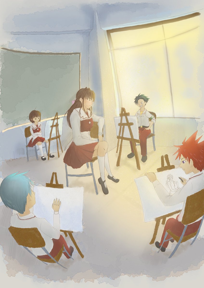 Ahh it's been a year~
My very first zine experience~
 To think it was with my childhood fave anime show... 😌

When the zine theme was announced, I immediately thought of this composition, although the initial image in my head was different

In any case, this turned out better~