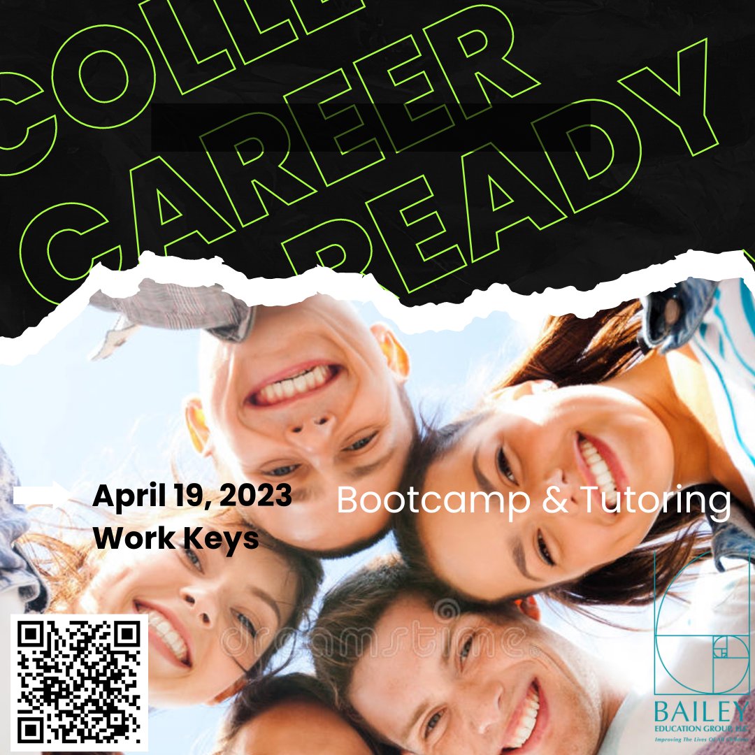 DegaSuper's tweet image. When you establish your partnership this month, it allows an experienced @BaileyEducation project manager to immediately schedule your seniors for the bootcamp tutoring for the April 19, 2023 #ACTWORKKEYS   Start today! baileyeducationgroup.com/all-services