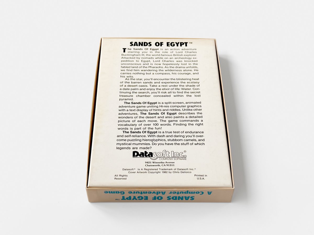 ErnstKrogtoft's tweet image. Q-Bits From my Personal Collection – The Sands of Egypt
retro365.blog/2023/03/27/q-b…
Written by James Garon, Ralph Burris, and Steve Bjork for the TRS Color Computer in 1982 and later ported to the Atari 8-bit and Apple II.
#TheSandsofEgypt #Datasoft #Atari #Retrogames #BigBoxPCGames