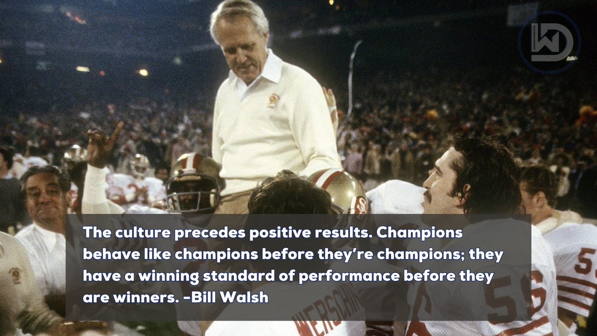 "It comes down to the details.  The intense focus on those pertinent details cements the foundation that establishes excellence in performance.  That's what I focused on, knowing that if I did so, winning would take care of itself." -Bill Walsh