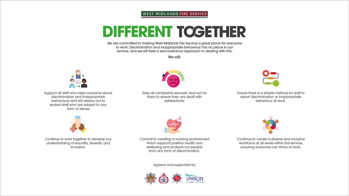 RS8233's tweet photo. As I sit here listening to the @NFCC_FireChiefs #inclusioninfire conference Iโm pleased we at @WestMidsFire have launched our statement of intent on how we will ensure we are an inclusive place to work for all, so that our Communties get the best Service when they need it most. https://t.co/jMeqzckbKK