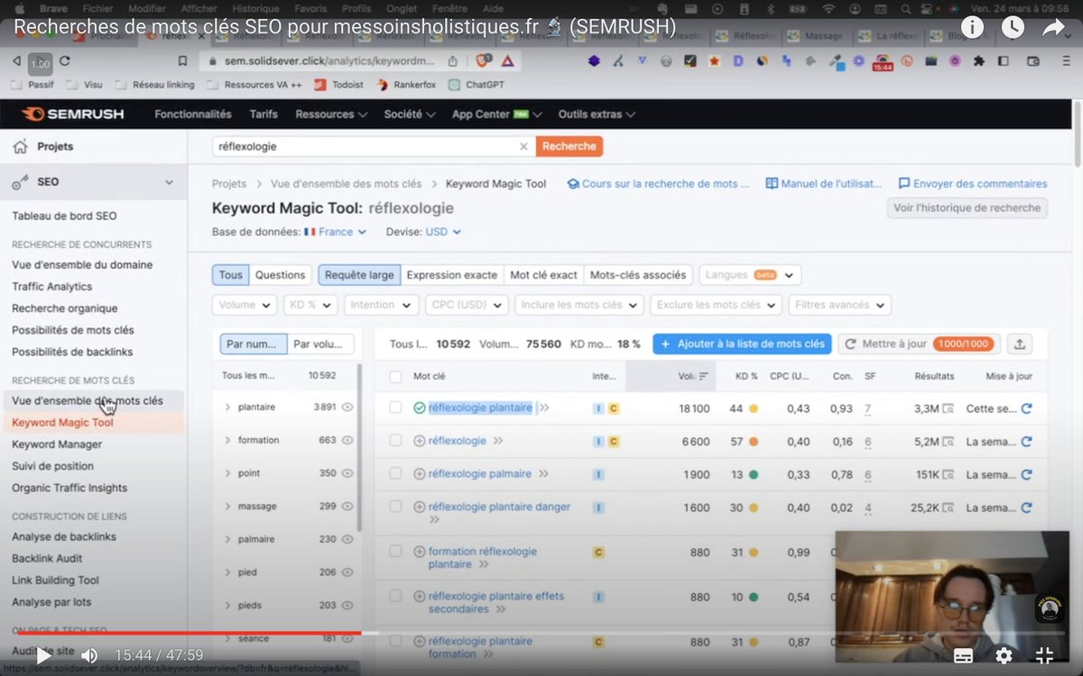 J'ai tourné une nouvelle vidéo #SEO orientée recherche de mots clés.

- quels critères retenir pour choisir un mot clé
- comment savoir ce que Google attend pour un mot clé
- comment discerner les mots clés "blog" des mots clés "business"

𝗥𝗧 + 𝗙𝗼𝗹𝗹𝗼𝘄 pour l'avoir.