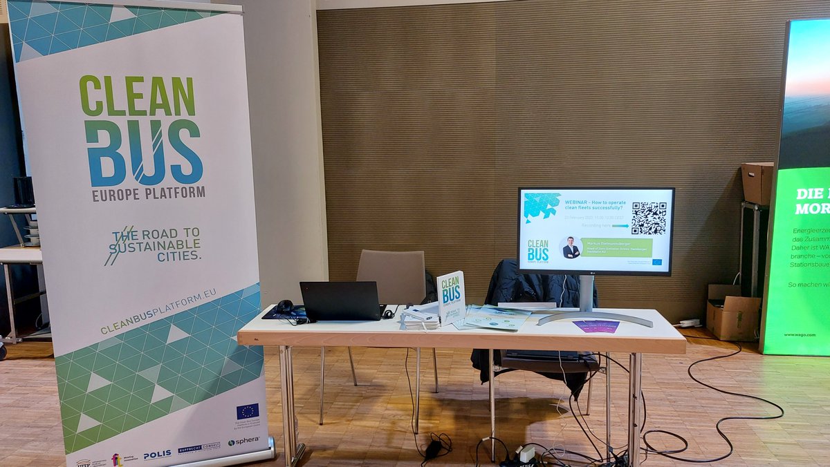CleanBusEU's tweet photo. 🇩🇪This week, the #CleanBusEUPlatform is in Berlin for the @VDV_Verband  Electric Bus Conference!

👋Come and meet us at stand 76: Happy to discuss our upcoming Study Tour in Germany and all other things #cleanbus.

@POLISnetwork 
#ElekBu https://t.co/Zd0ZHvjstB
