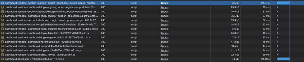 dattascience's tweet image. For over a week, the @stripe dashboard has been unbearably slow. Finally looked and saw that it was taking 21 seconds to load 2 JS files cc @stripesupport