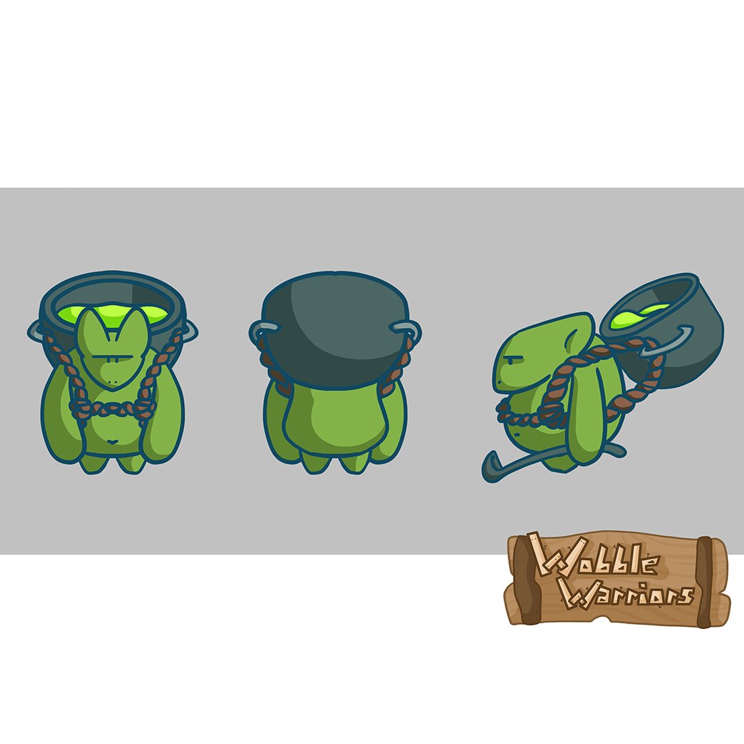 OfficialWobble's tweet photo. Big things are coming to Wobble Warriors! Two new enemies are arriving with a whole new level design. Let us introduce our two new enemies.

Give a warm welcome to Buff Goblin and Soup Goblin!

#WobbleWarriors #indiegame #characters #videogames
#gamedev #gamedesign https://t.co/1MjGd9bf3c