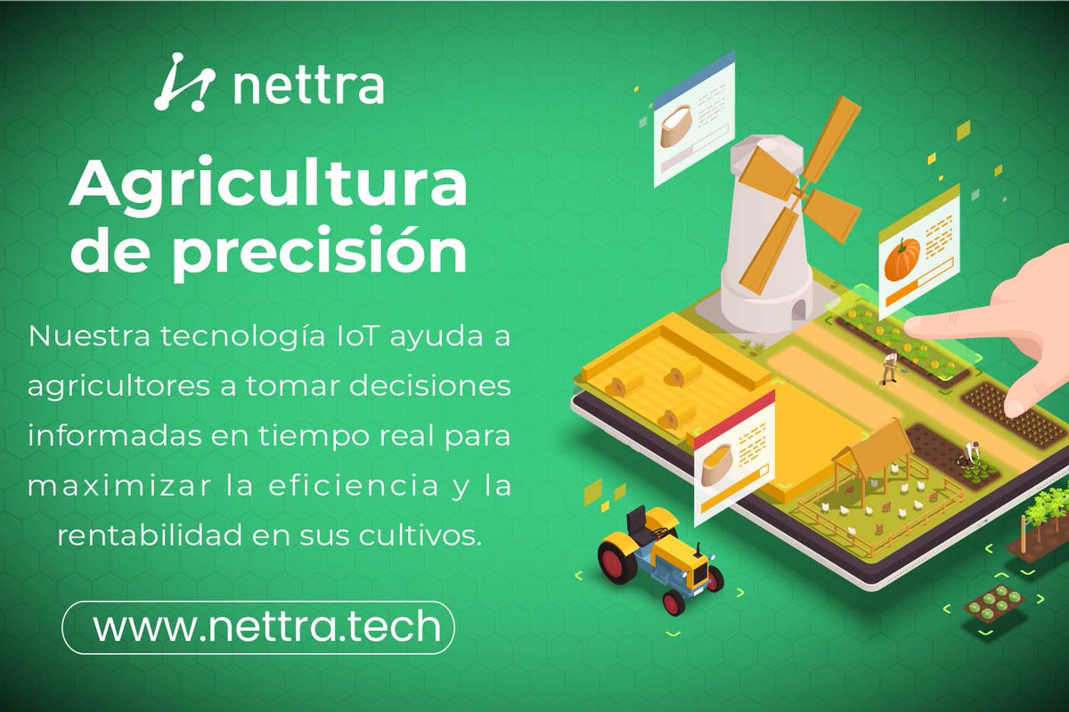 ¿Sabías que la Agricultura de Precisión puede mejorar significativamente la eficiencia y rentabilidad de tu explotación agrícola?

En Nettra, nos especializamos en desarrollar soluciones de IoT que te ayudarán a optimizar tus operaciones y mejorar tu productividad.