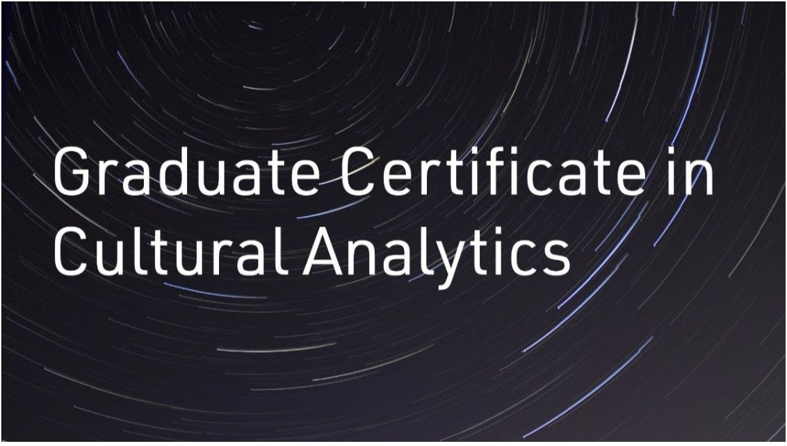 The Graduate Certificate in Cultural Analytics trains graduate students to use computational methods to study cultural products, providing skillsets for students seeking academic and alt-academic careers. Learn more here: library.temple.edu/categories/cul…