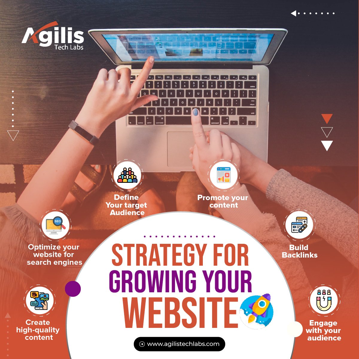 AgilisTechLab's tweet image. Remember, growing a website is a continuous process that requires patience and persistence. Following these tips and refining your strategy can create a successful online presence and grow your website over time.
#AgilisTechLabs #Webdevelopment #websiteranking  #Houston #texas