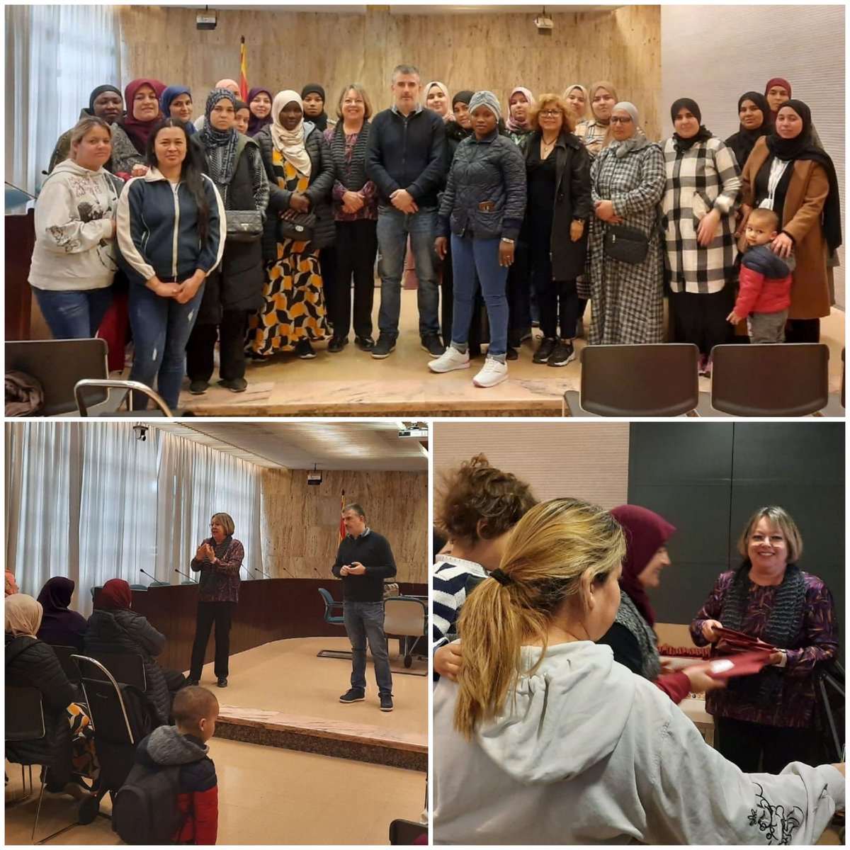 de_arquer's tweet photo. Hem rebut la visita de les alumnes del Curs d'Empoderament de dones migrades impulsat per @igualtatcat dins del programa en la prevenció i abordatge de la violència masclista. Un curs que s'emmarca també amb les accions que fem amb TempsxCures l'@ViladeSalt i el CBS Gironès-Salt https://t.co/8FoKf32vSx