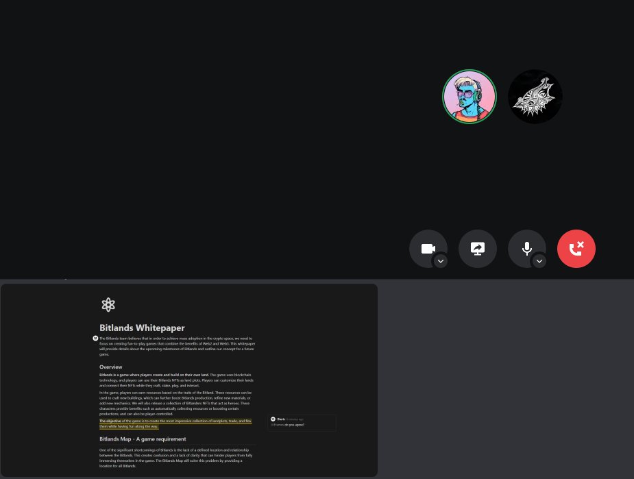 Nice talk with @bieric_ about CIP-0068  &amp; other interesting concepts 🪐

Winter is cold, but the <a href="/Bitlands_/">Bitlands</a> team is in the shelter cooking &amp; getting ready for the warmer period 🌻

#Cardano #NFTGaming #Bitlanders
