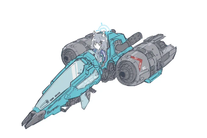 #ブルアカ shiroko (riding) 