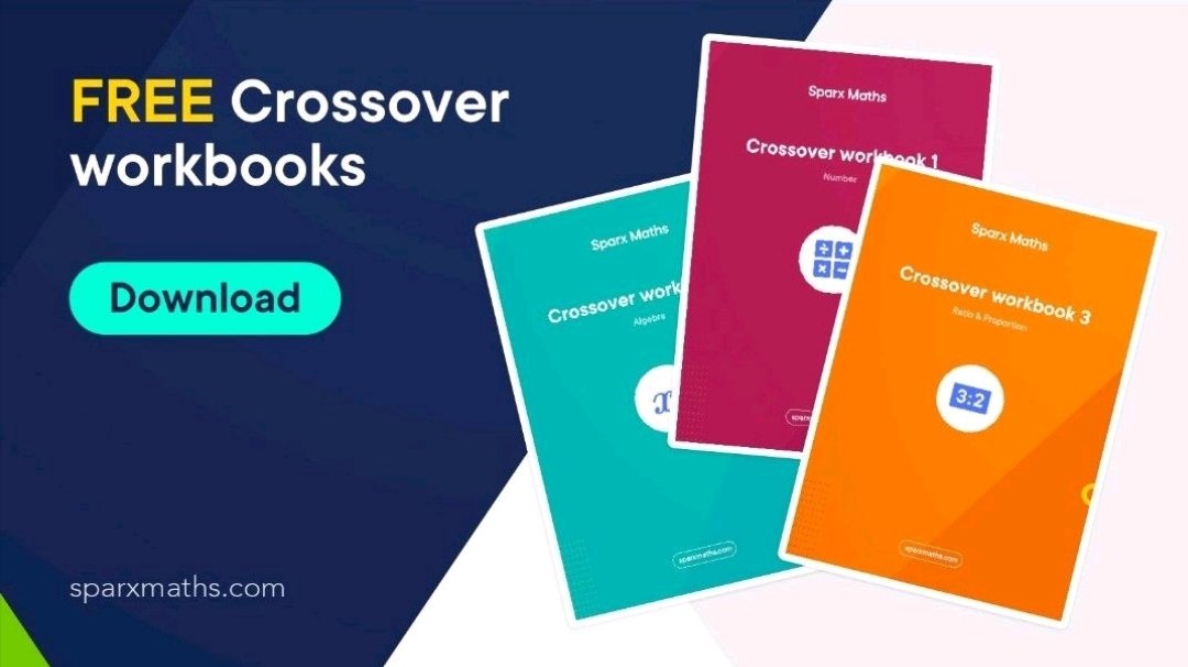 Looking for an Easter revision package for your Year 11 students? Check out our FREE <a href="/SparxMaths/">SparxMaths</a> GCSE Crossover workbooks! All 6 available now on sparxmaths.com/resources/cros….
Grade 5 focus ✅
Fluency practice ✅
Exam style questions ✅
High priority topics ✅
Answers✅