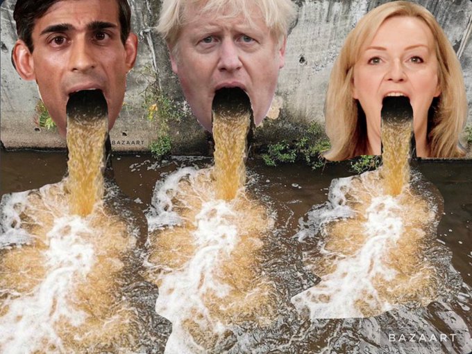 @Feargal_Sharkey And to think that @RishiSunak wants to prioritise #laughinggas litter while the #TorySewageParty allow water companies to dump shit everywhere...