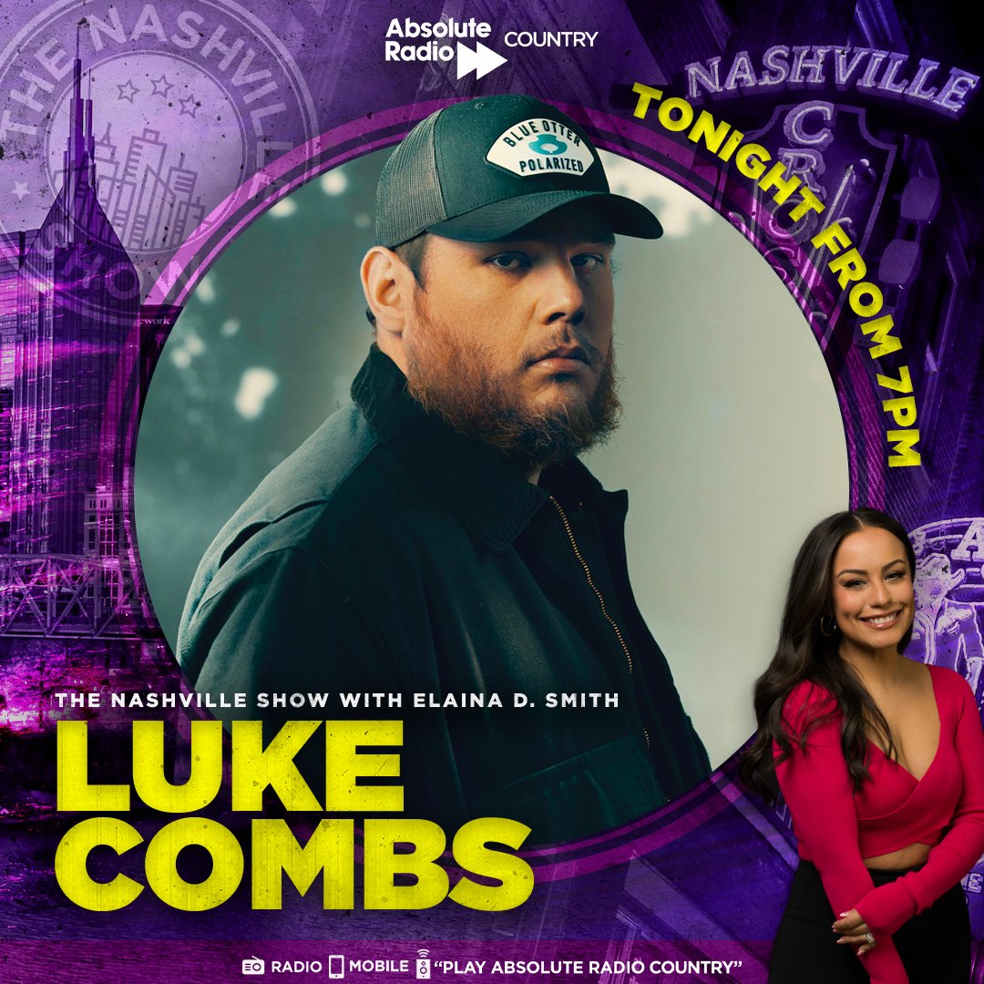 The one and only <a href="/lukecombs/">Luke Combs 🎤</a> is hanging out on The Nashville Show tonight. Luke will be talking to <a href="/elainadsmith/">Elaina Doré Smith</a> all about his new album 'Gettin' Old' and sharing stories behind some of the songs. 

Listen or catch-up: 👉bit.ly/AbsoluteRadioC…