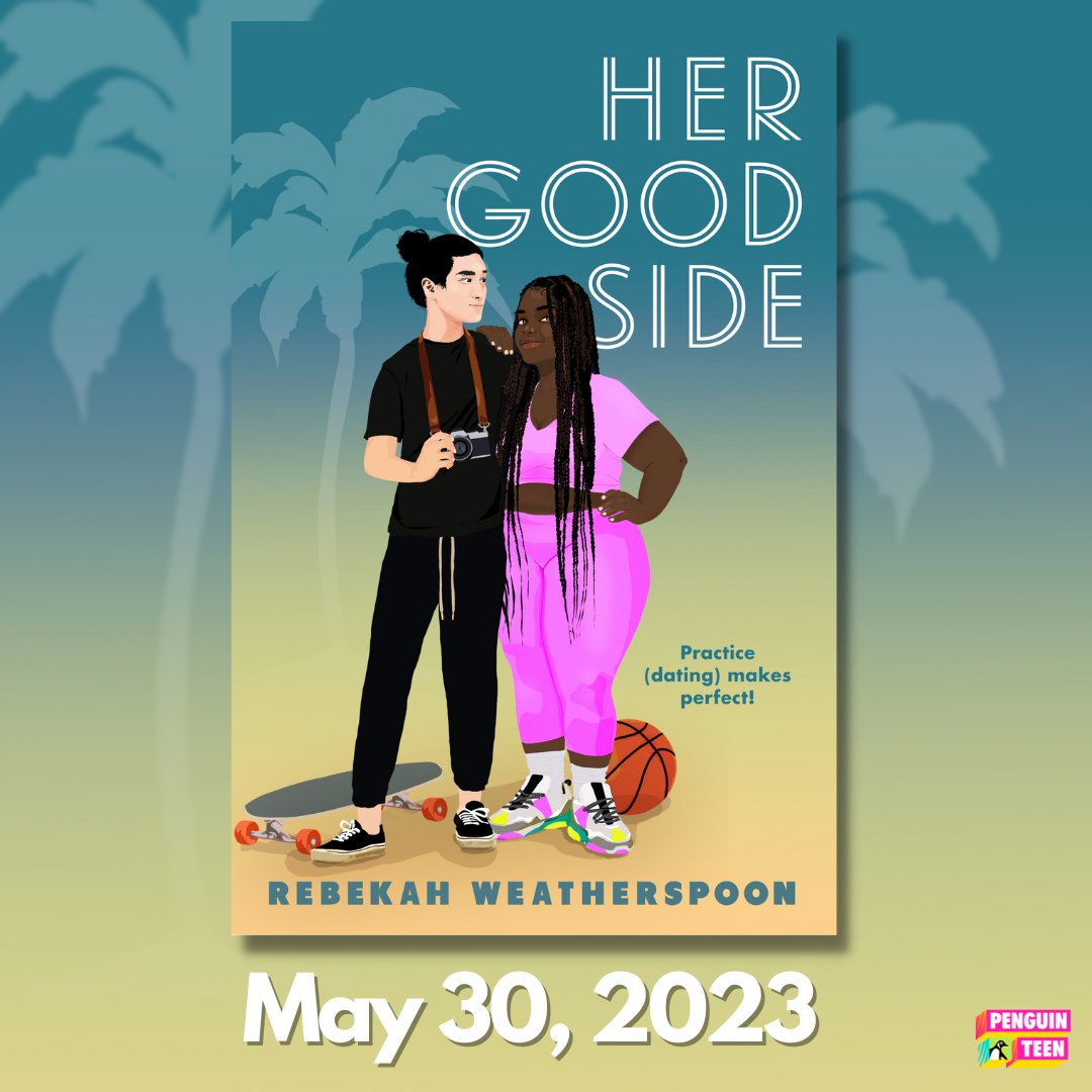 2 teens unlucky in love come together with 1 bright idea. 
HER GOOD SIDE is coming this May! 🥪💖🛹

Check out a snippet from chapter one here: penguinteen.com/cover-reveal-h…

Then preorder your copy today! penguinteen.com/9780593465301/…
#yaromance #youngadultromcom #hergoodside
