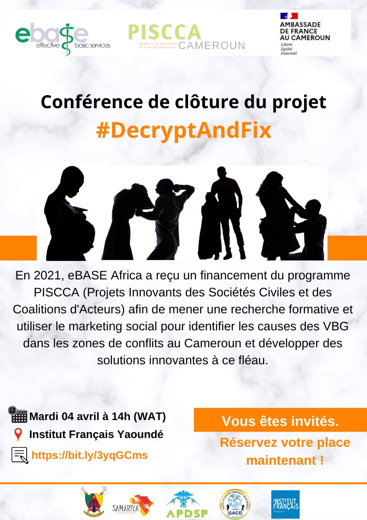 ebase_africa's tweet photo. #RAPPEL📢
Vous êtes invités à notre conférence de clôture du projet #DecryptAndFix le mardi 4 avril à @IFCameroun Yaoundé à 14h(WAT).
Inscrivez-vous dès maintenant pour y assister. https://t.co/DG0kwTGAlv.

@FRauCameroun @OIFrancophonie @AFD_France @ComfortMussa @VirginieDago https://t.co/1lJjhvQhrN