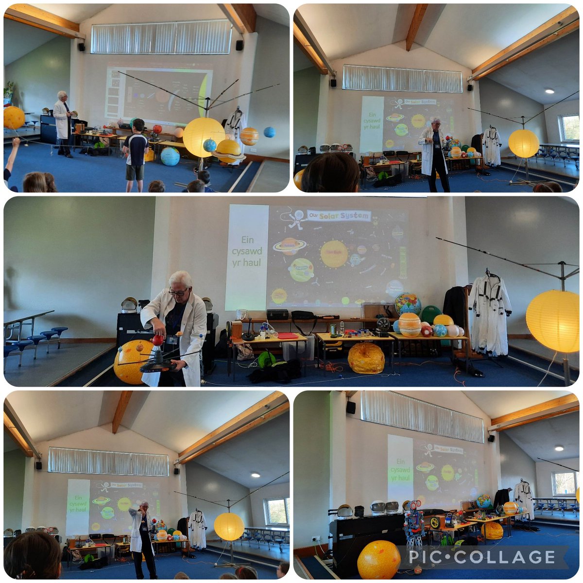 ttsscience's tweet photo. Diwrnod gwych yn @ysgol_y_dderi yn edrych ar y gofod. 
Great day on Space today. 
👨🏻‍🔬🚀🌒🪐🌞🌖⭐️ https://t.co/EoRSQYNVPx