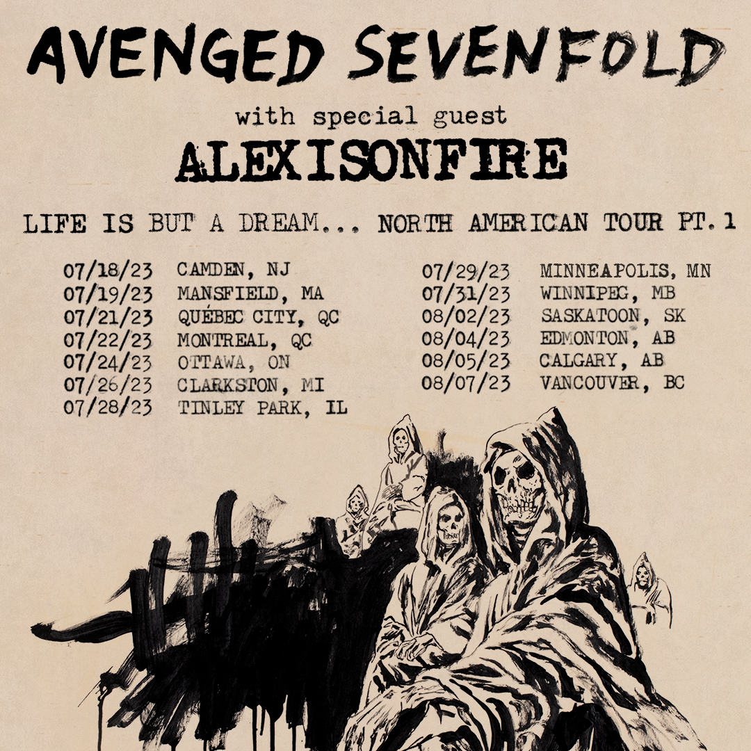 We're hitting the road this summer with AVENGED SEVENFOLD Public on sale March 30 at 10am local time Tickets: theonlybandever.com PS. Ticketmaster presale: March 29 10am local (password DREAMA7X ✌️)