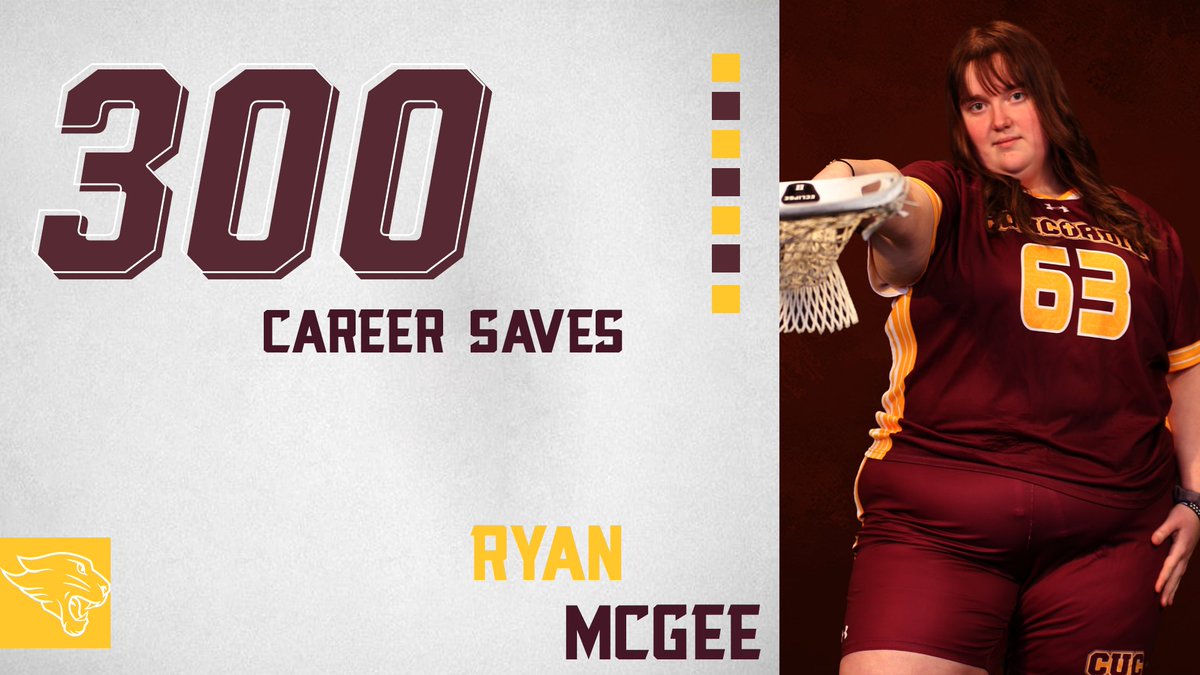 CUChicagoWLax's tweet photo. ICYMI: Our very own Ryan McGee passed the 300 career saves mark yesterday against Kalamazoo!!

#d3lax https://t.co/qcjlkbjyNr