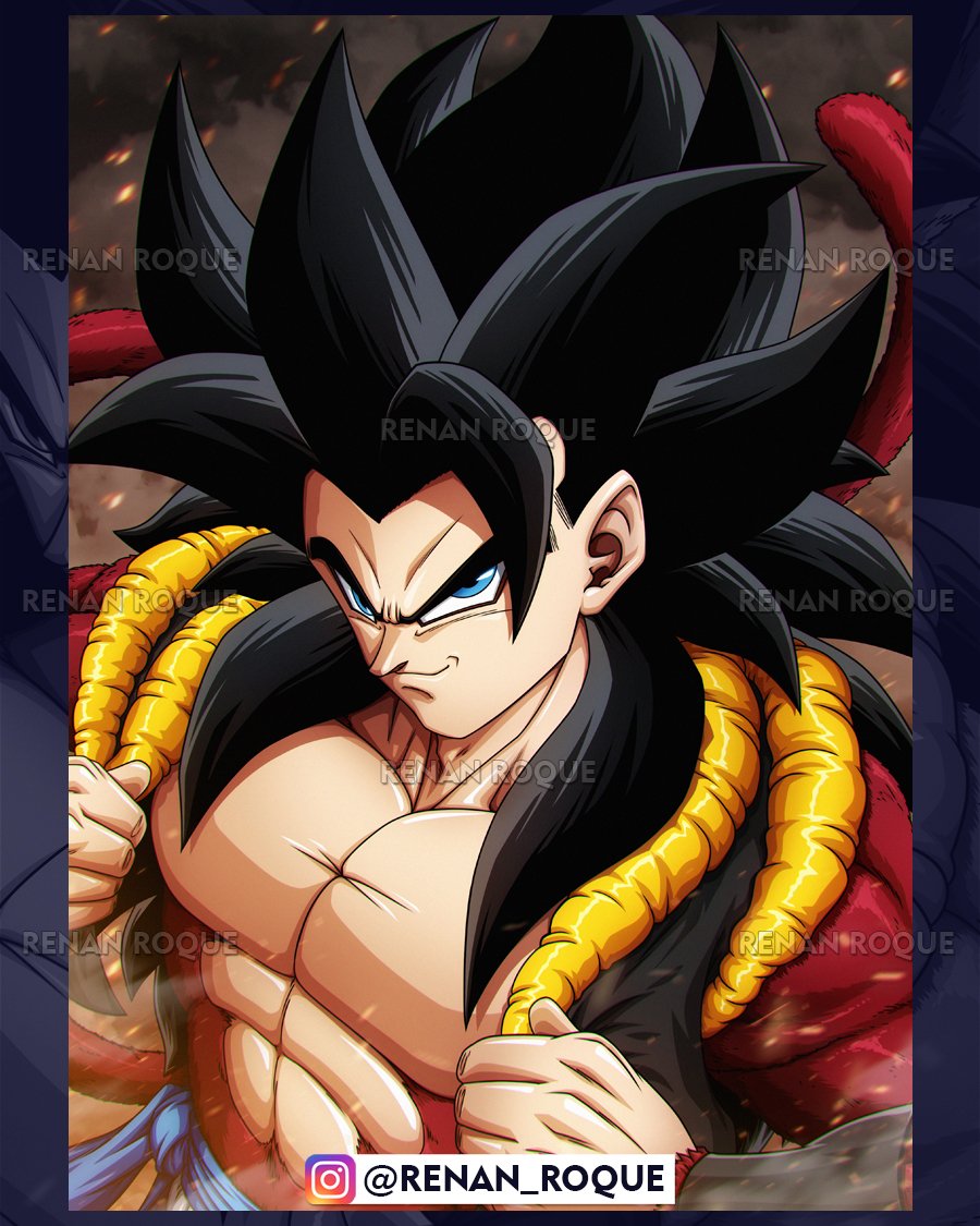 Rénaldo  on X: Gogeta SSJ4 alternative design. Edit by me.   / X