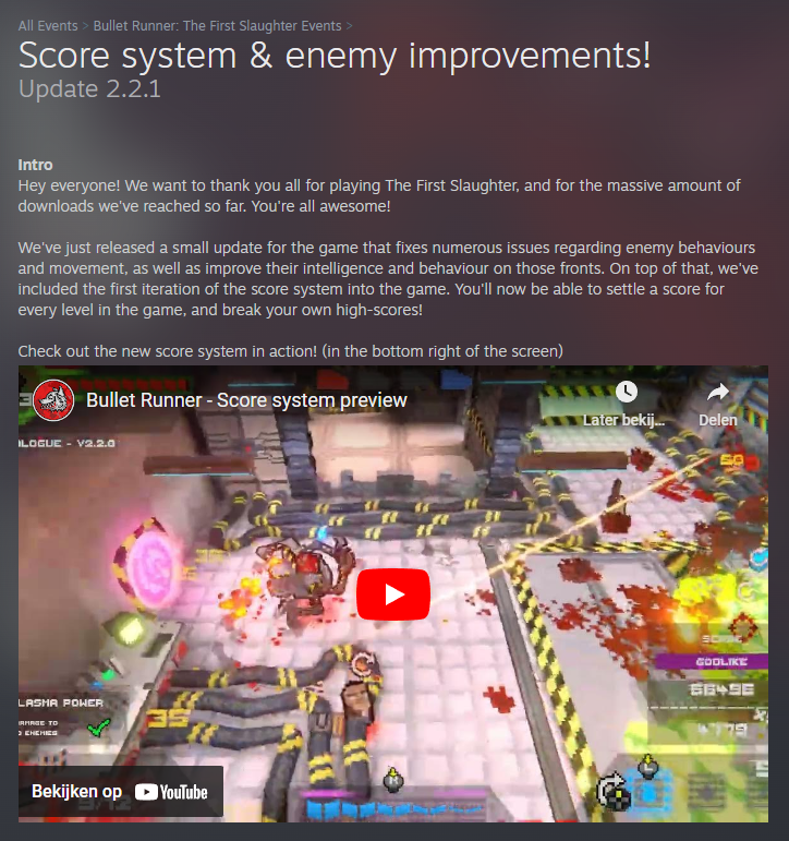 Bullet_Runner's tweet photo. 📢 New update for 𝗧𝗵𝗲 𝗙𝗶𝗿𝘀𝘁 𝗦𝗹𝗮𝘂𝗴𝗵𝘁𝗲𝗿 live on Steam and GOG now! Play for 𝗙𝗥𝗘𝗘 now!

https://t.co/v5itMA2IGb

#gamedev #indiedev #programming #unity #games #gaming #pixelart #indiegame #indiegames #twinstick #action #shooter #doometernal #quake #hotlinemiami https://t.co/rlTzSq27CV