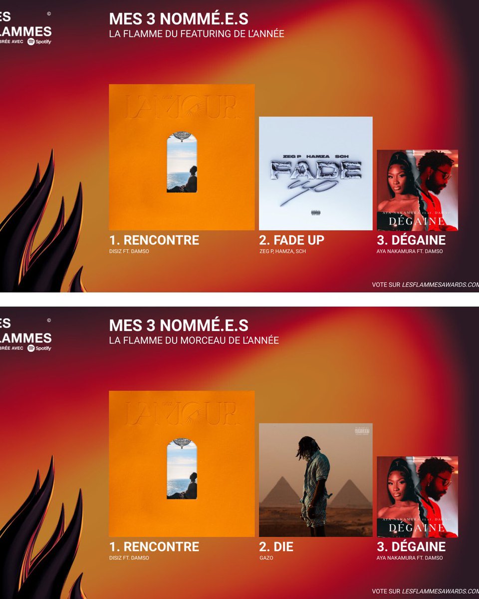 TeamDisiz's tweet photo. Go voter pour @Disizfr dans les catégories  @LesFlammes2023 !!! 🙌🏼🧡 https://t.co/sjgzDz5qdi