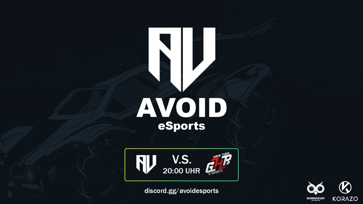 AvoidEsportsDE's tweet image. Heute um🕗20 Uhr findet das Derby von Avoid eSports gegen GHR eSports statt!🔥

Auf twitch.tv/meikbawz findet ihr zur entsprechenden Zeit die entsprechende Unterhaltung! 🏎️🏆

#AvoidIT