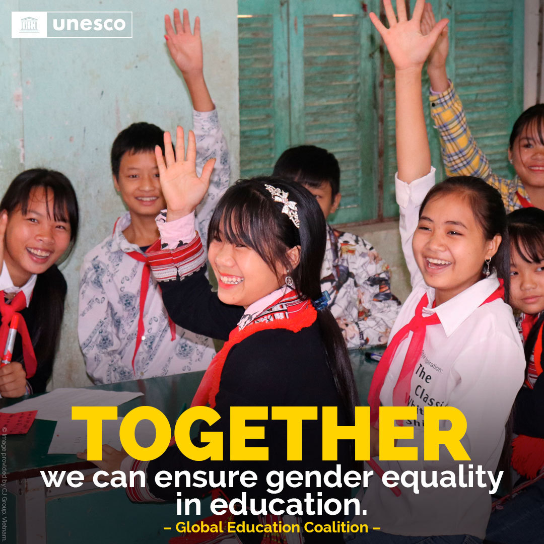 Education2030UN's tweet image. Educated girls become empowered women.

Learn how @‌UNESCO's Global Education Coalition is supporting girls' and women’s education around the world.

unesco.org/en/global-educ… 

#LearningNeverStops