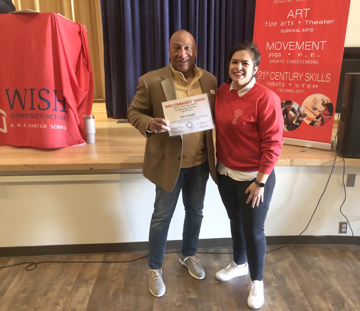 Mike_SoCalGas's tweet photo. I am honored to be invited by Principal Jessica Oney to attend @WISHCHARTER elementary school service learning assembly and receive recognition for @socalgas STEM grants. Principal Oney is doing an amazing job leading WISH elementary. https://t.co/j64V7XvKsW