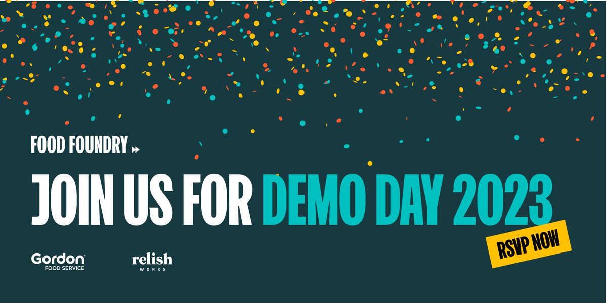 Food Foundry (@foodfoundrychi) on Twitter photo Food Foundry Demo Day 2023 is just about a month away and tickets are now LIVE! 🎉
This year, we're excited to be partnering with <a href="/WorldBizChicago/">World Business Chicago</a> & <a href="/ChicagoVCSummit/">Future-of-Food Week 2024 by WBC</a> Future-of-Food for Demo Day.
Join us! May 3rd at <a href="/RelishWorks/">Relish Works</a> 👇 bit.ly/3JNZZv8 Food Foundry Demo Day 2023 is just about a month away and tickets are now LIVE! 🎉
This year, we're excited to be partnering with <a href="/WorldBizChicago/">World Business Chicago</a> & <a href="/ChicagoVCSummit/">Future-of-Food Week 2024 by WBC</a> Future-of-Food for Demo Day.
Join us! May 3rd at <a href="/RelishWorks/">Relish Works</a> 👇 bit.ly/3JNZZv8