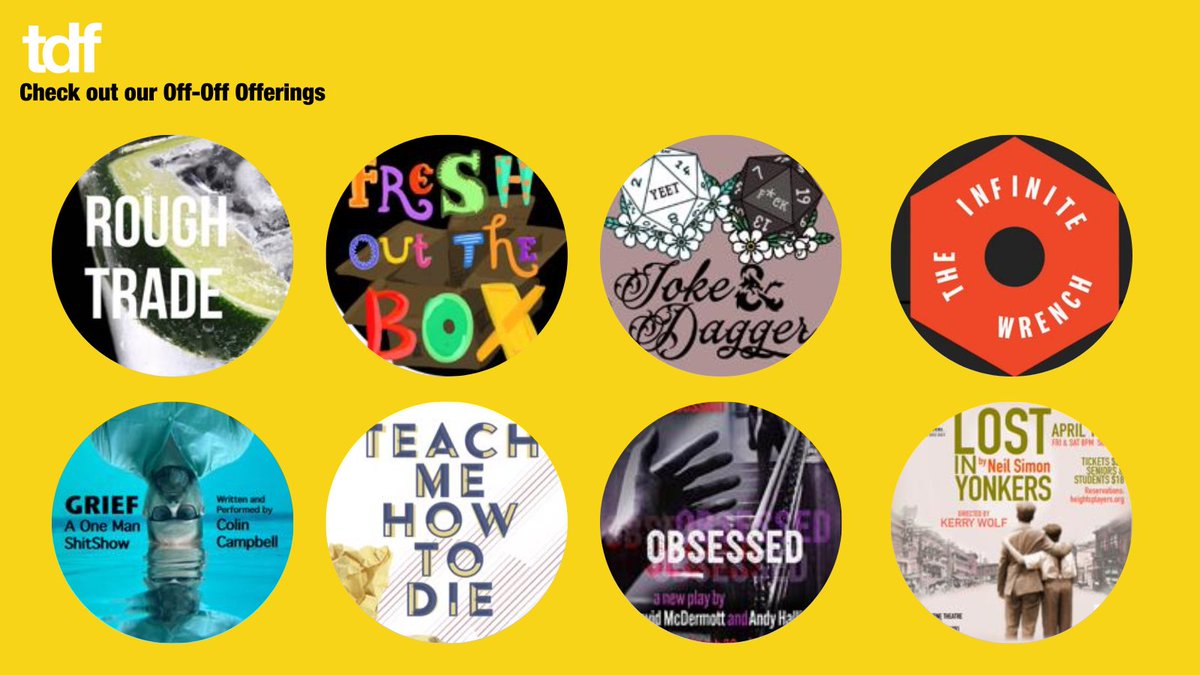 TDFNYC's tweet photo. Log-in to your #TDFMembership to check out our #OffOffBway offerings!
See amazing performances at intimate venues such as @TheTankNYC, @TNCinNYC, @HeightsPlayers, @FRIGIDNewYork and more... https://t.co/Cuz2SJIYQ3