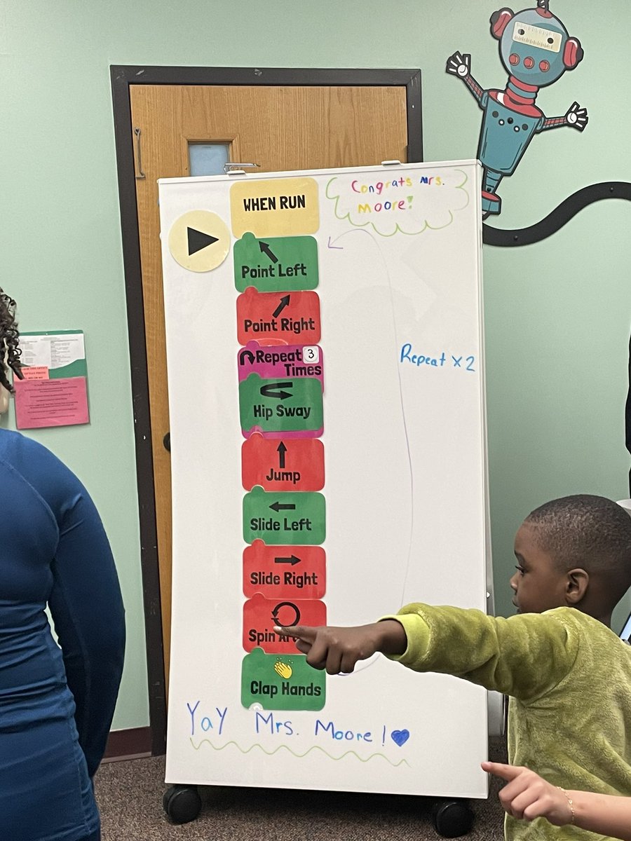 TechSMoore's tweet image. Thank you Mrs. Burns and students who created a dance algorithm to celebrate the @CoSN Withrow CTO Award! 💕 @MrRank_MPS @BrendaParness @MeridenK12 #HereStudentsSucceed