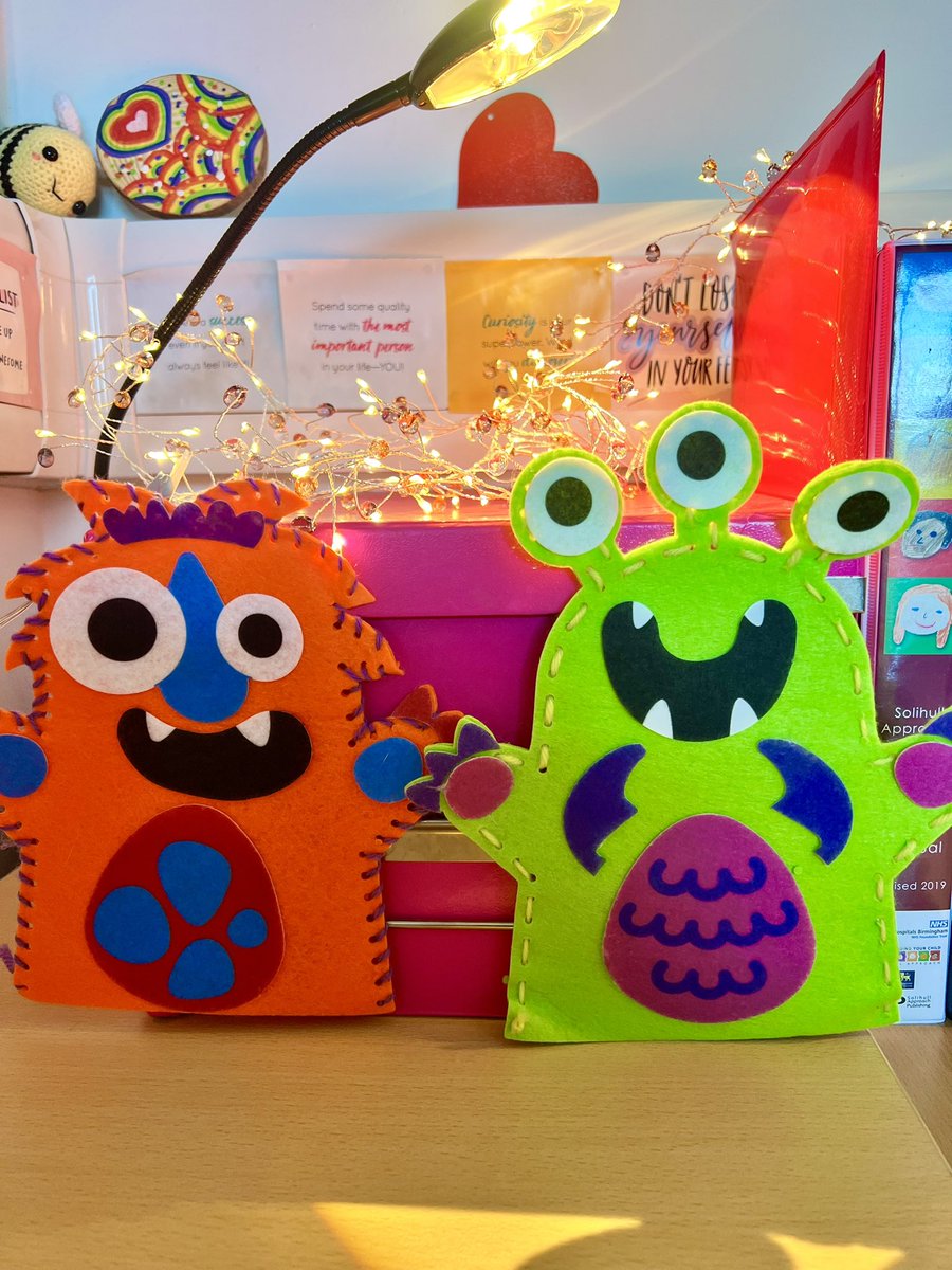 Continuing to explore anxiety and worries by making these #WorryMonsters today at @st_johnsacademy!