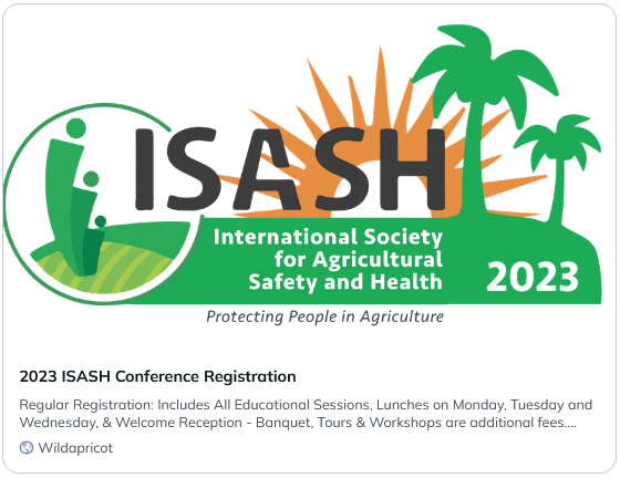 SerapGorucu1's tweet photo. Registration is now open for the 2023 ISASH Annual Conference! Join us in beautiful Tampa, Florida June 18-21, 2023 at the Grand Hyatt Tampa Bay for an exciting week of education, networking, and tours. #ISASH #safety @sccAgSafety https://t.co/OO5au49e2N https://t.co/XQqzhVb6vH