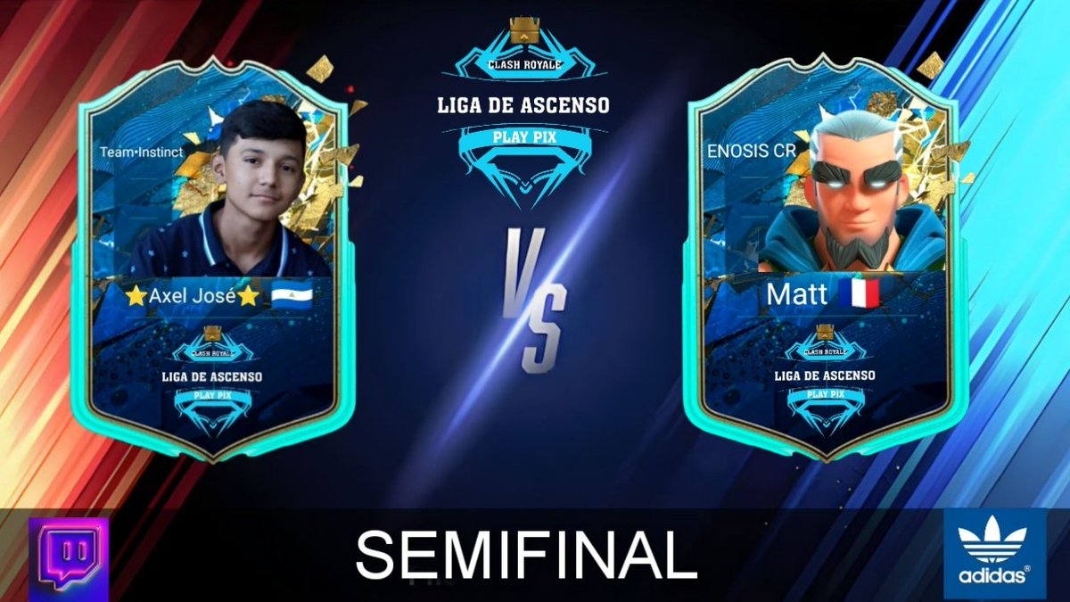 SEMIFINAL 1 #ClashRoyale Liga de Ascenso PPX un duelo muy parejo 
⚔️ <a href="/Axeljos1810/">⭐Axel José⭐</a> 🆚 <a href="/MattCR_/">Matt 🐐</a> 

Quién será el primer finalista 🚨🔥