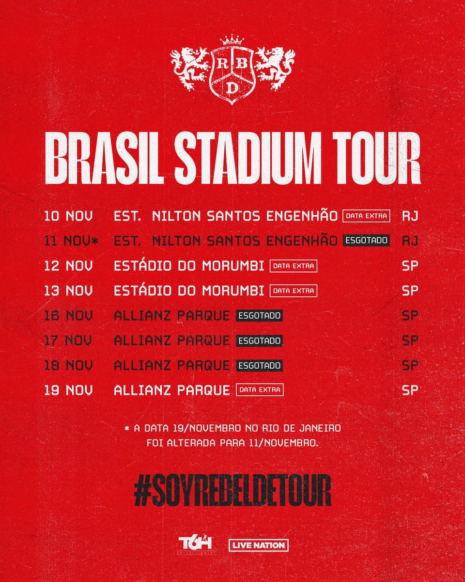 aconteceuof's tweet photo. 🚨 SAIBA TUDO SOBRE SOY REBELDE TOUR NO BRASIL! (thread)

- Venda Geral
- 4 shows extras
- Bilheteria https://t.co/gqbwCOxPgd