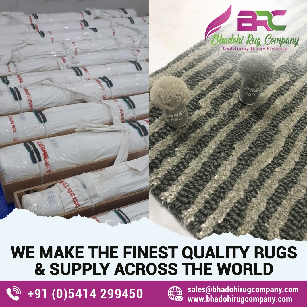 #BhadohiRugCompany is a firm to reckon with good quality #HandmadeCarpets and #Rugs.

For bulk orders
📲 +91-(0)5414-299450
🌐 bhadohirugcompany.com
📩 sales@bhadohirugcompany.com

#handmaderugs #bestrugs #bestcarpet #flatweaves #handknottedrugs #handtuftedrug #handloomrugs