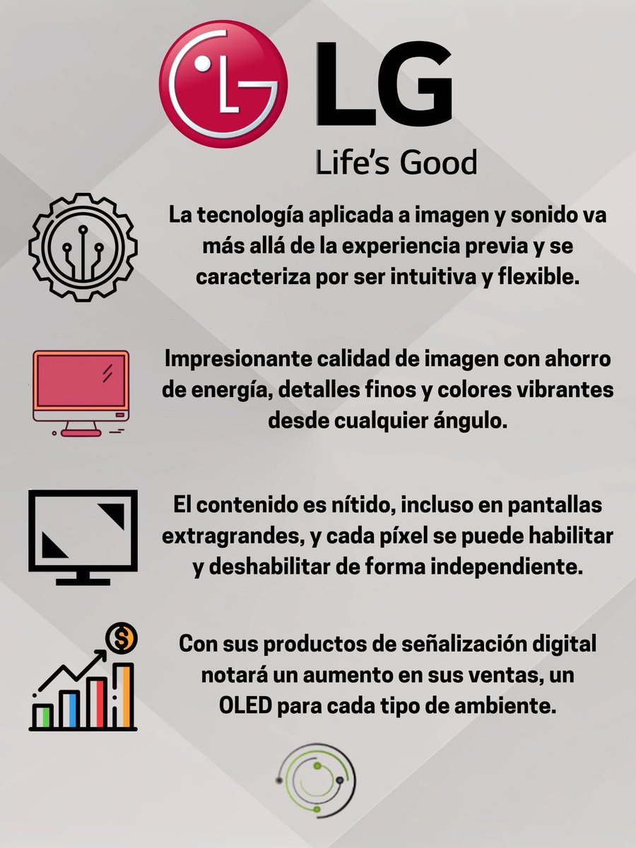 AdviserIT's tweet image. Presentaciones con LG para ofrecer la mejor calidad de imagen con la respuesta visual que desea.
itadviser.mx/brand/37-lg
#OLED #AllinOne #OneQuickShare #pantallaLED