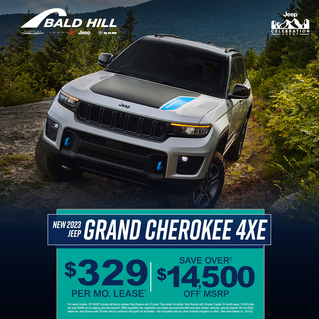🚘 Drive a new Grand Cherokee 4xe today!
#baldhillcdjr #GrandCherokee4xe #carsforsale