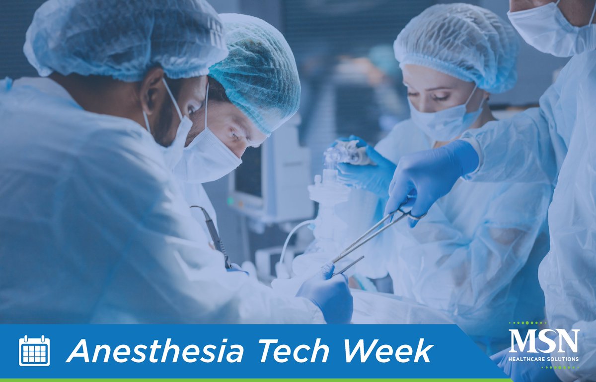 #AnesthesiaTechWeek
To all anesthesia technicians & technologists, thank you for all you do. You are the support system of your anesthesia department & deserve the recognition. Join us in honoring the experts that always puts patient safety at the forefront of each procedure.