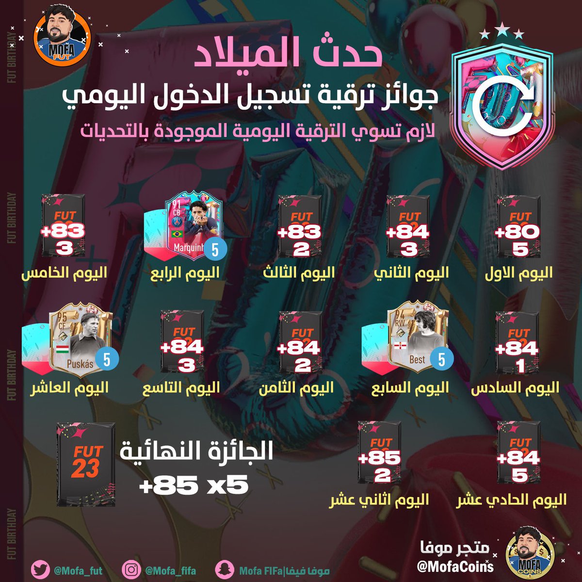 TheGhoost_'s tweet photo. لا تنسى تسوي ترقية تسجيل الدخول اليومية 🚨

- نزلت 3 مرات من اصل 14
- مطلوب منك تسويها 12 مرة
- تقدر تكررها للمرة الرابعة الساعة 8 ⏳ 
- تعطيك 3 لاعبين سواب ⚠️

صل عالنبي في طريقك 🤍 https://t.co/0S8AVdVVgI